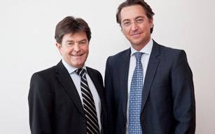 Gemeinsam mit Vorstandssprecher August Hirschbichler (li.) leitet Leonard Schitter ab 2012 die Geschäfte der Salzburg AG.